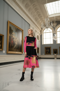 Frida Kahlo Midi Dress — Wearable Art