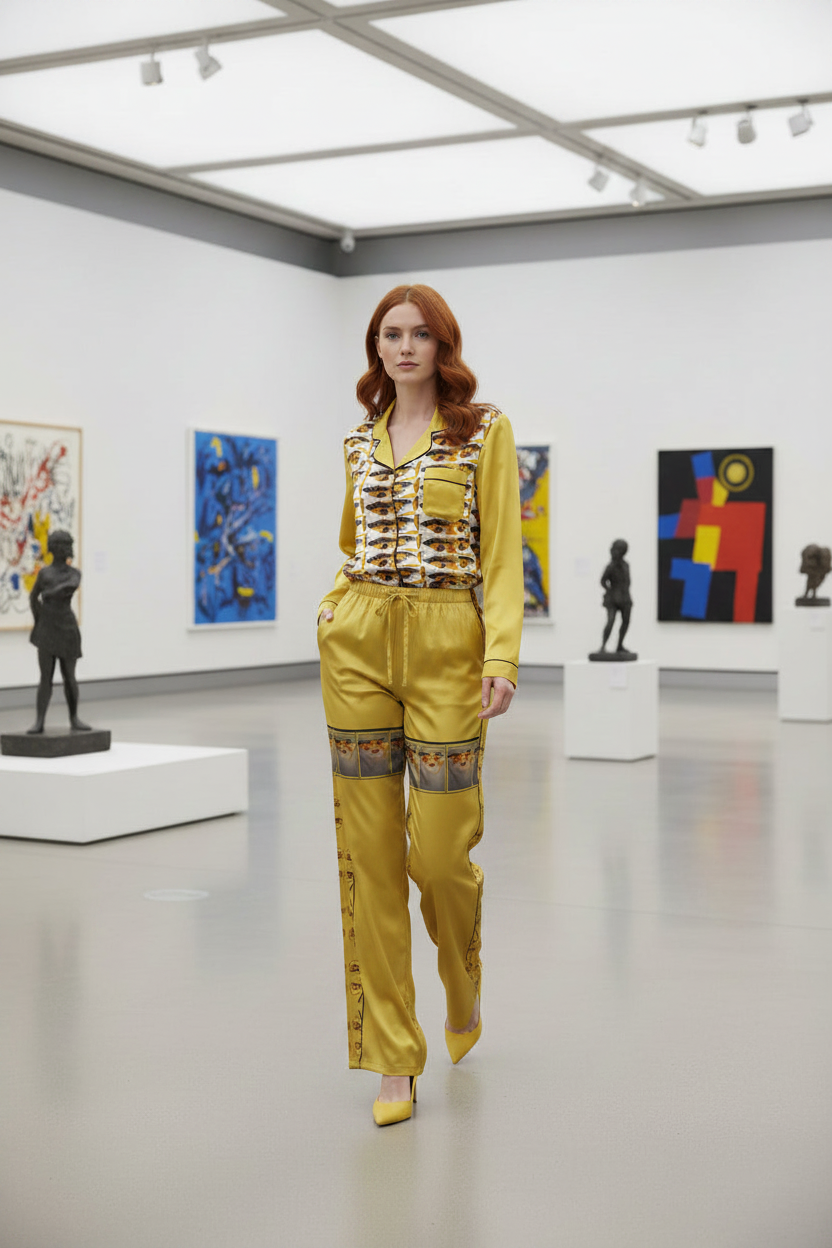 Frida Kahlo Pajama Set — Full Look
