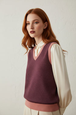 Knit V-Neck Vest