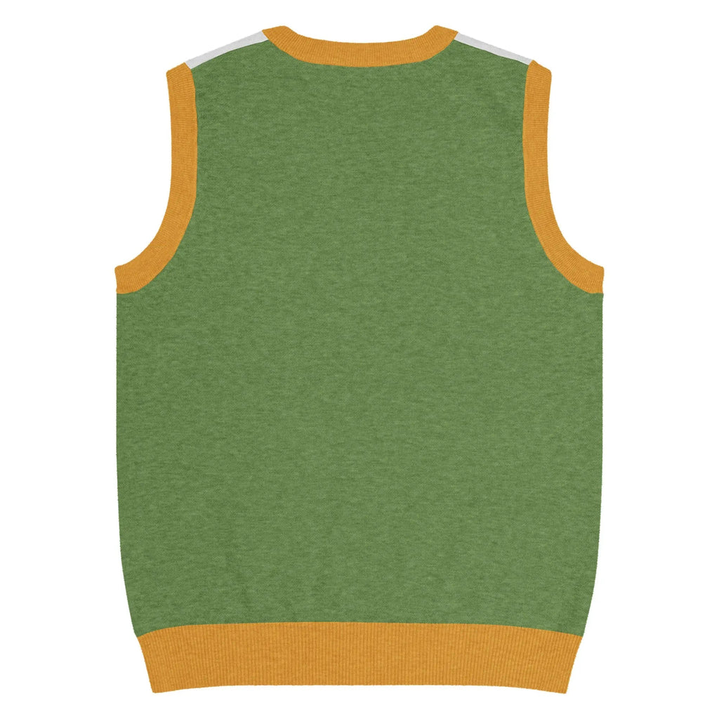 Knit V-Neck Vest Save The Wildlife