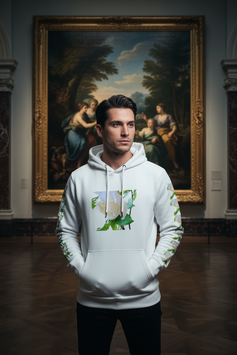 White Hoodie Editorial — Gallery